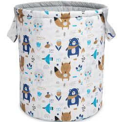 Корзина для игрушек Sensillo Forrest Animals (White/Blue)