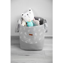 Корзина для игрушек Sensillo Medium (Feathers Grey) Thumb