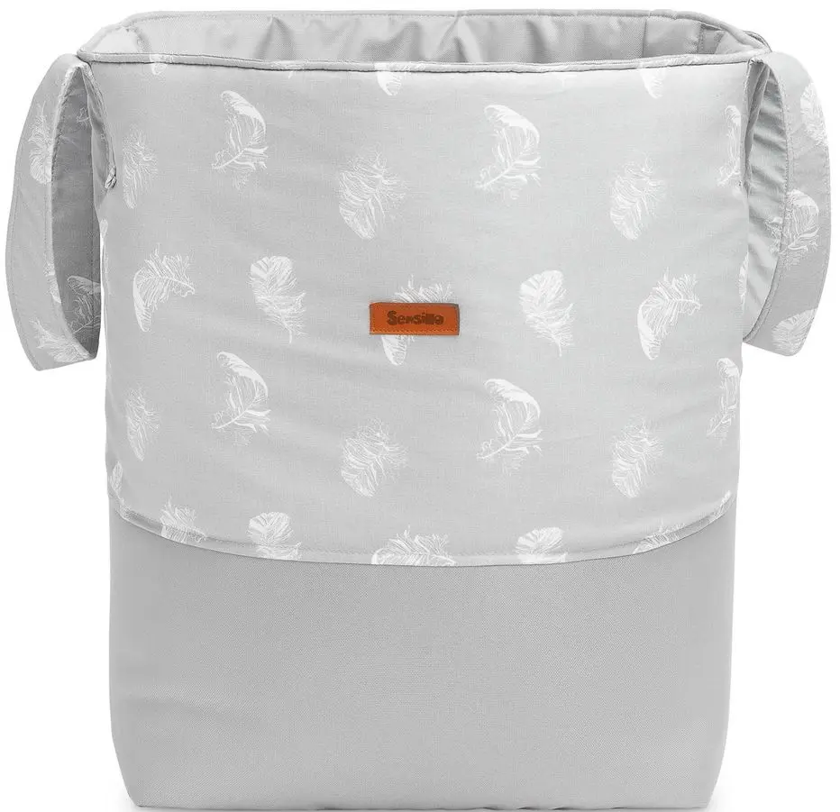 Корзина для игрушек Sensillo Medium (Feathers Grey)