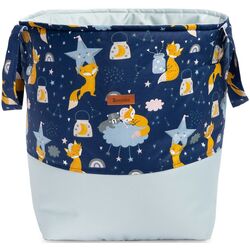Корзина для игрушек Sensillo Medium (Foxes Navy Blue)
