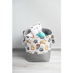 Корзина для игрушек Sensillo Medium (Raccoon Grey) Thumb