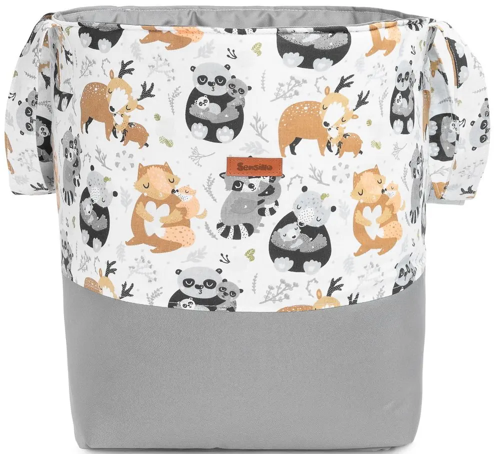 Корзина для игрушек Sensillo Medium (Raccoon Grey)