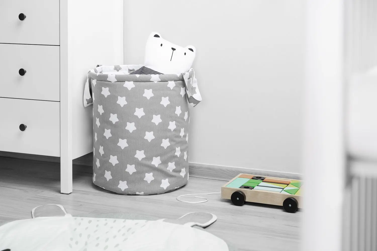 Cos pentru jucarii Sensillo Stars (Grey)