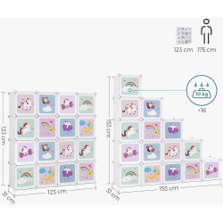 Comoda-organizator Songmics LPC906W01 (White) Thumb