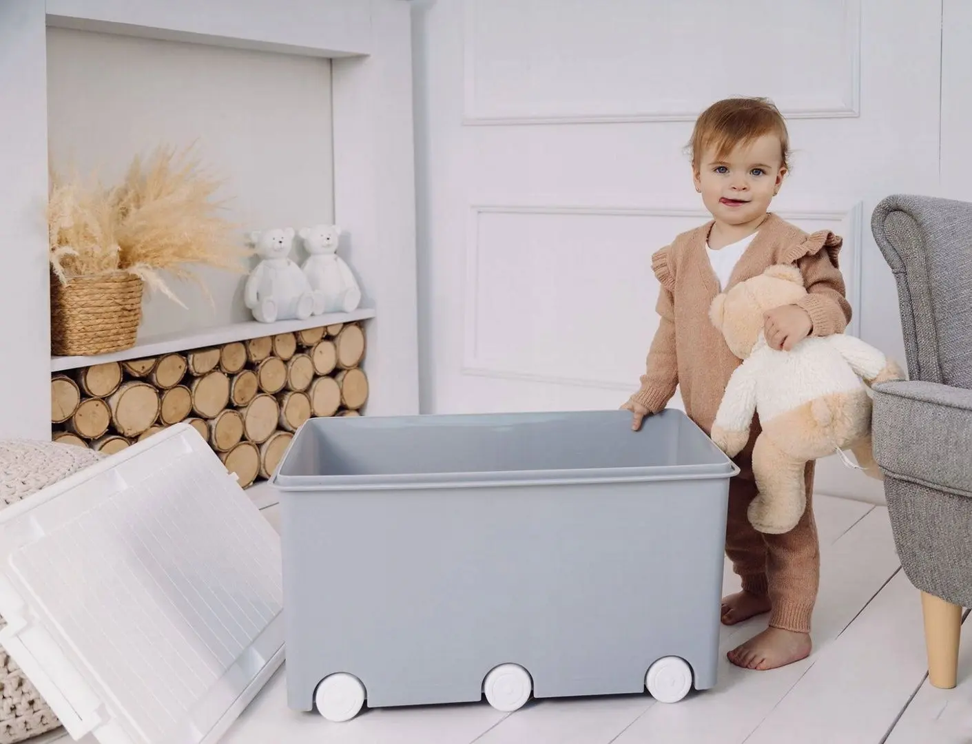 Cutie pentru jucarii Tega Baby PW-001-106 (Grey/White)