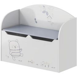 Сундук для игрушек Tempo Kondela Bear (White) Thumb