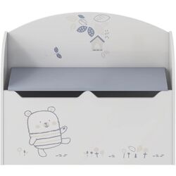 Сундук для игрушек Tempo Kondela Bear (White) Thumb