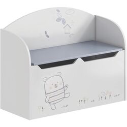 Сундук для игрушек Tempo Kondela Bear (White)