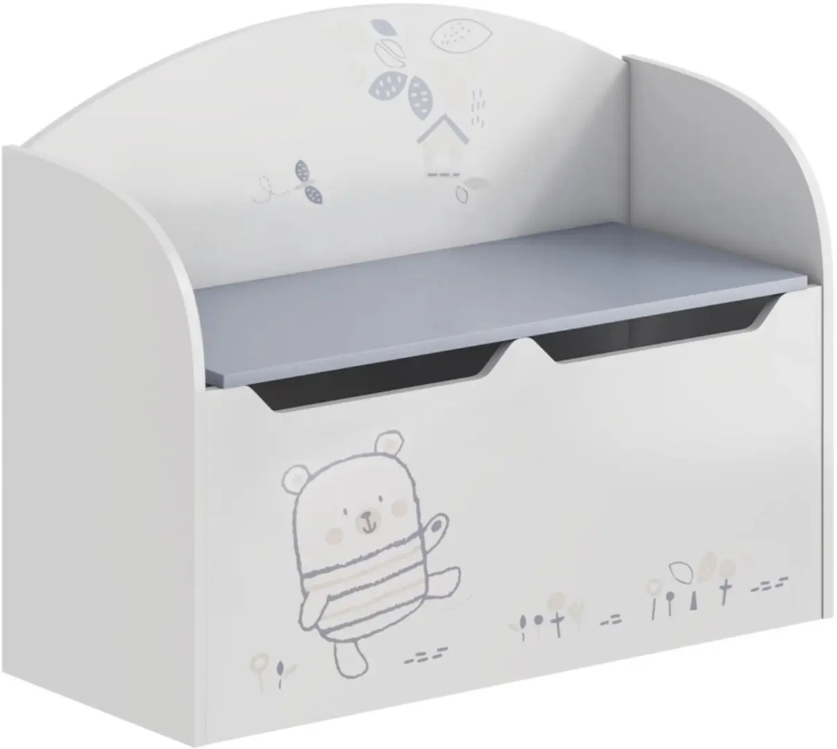 Сундук для игрушек Tempo Kondela Bear (White)