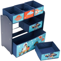 Etajera-organizator pentru jucarii U-Grow Explore the universe (Blue) Thumb