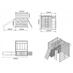 Игровой комплекс 4iQ Group Cubic Omega PLA000056 (Wood/Blue) Thumb