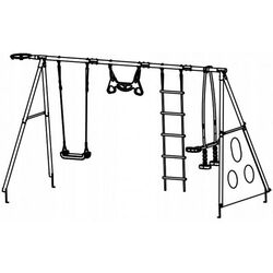 Complex de joaca pentru copii 4iQ Allan (Red/Black) Thumb