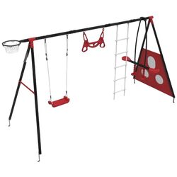 Complex de joaca pentru copii 4iQ Allan (Red/Black)