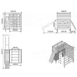 Complex de joaca 4iQ Cubic Omega (Wood/Marine) Thumb