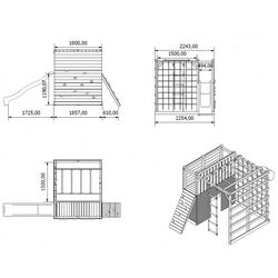 Complex de joaca 4iQ Cubic Omega (Wood/Marine) Thumb