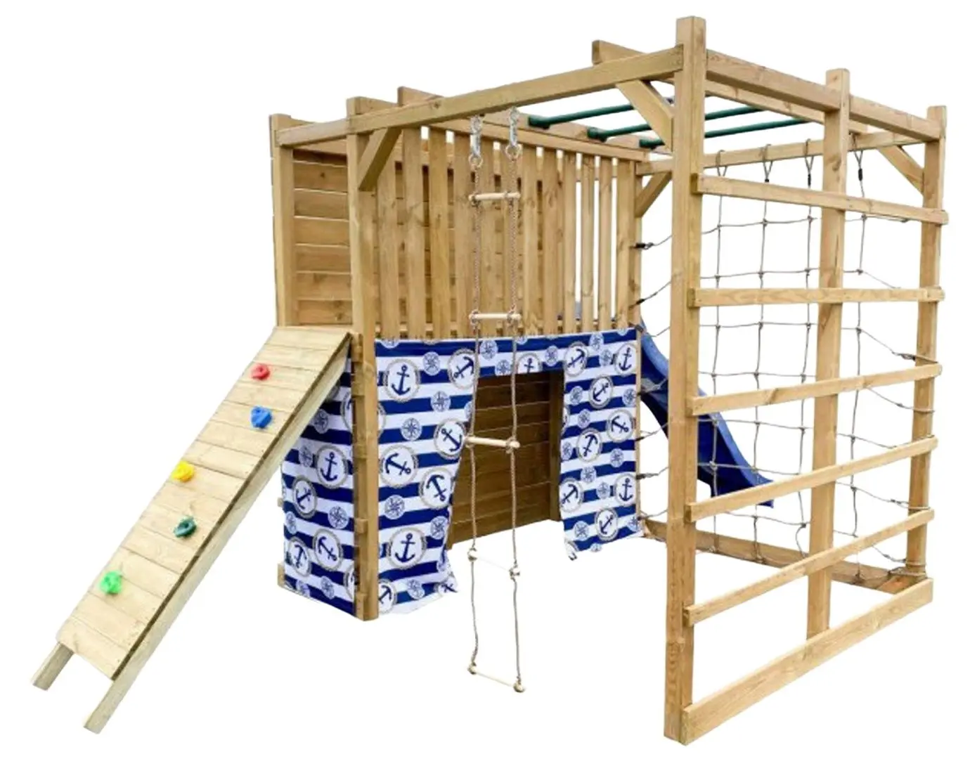 Complex de joaca 4iQ Cubic Omega (Wood/Marine)