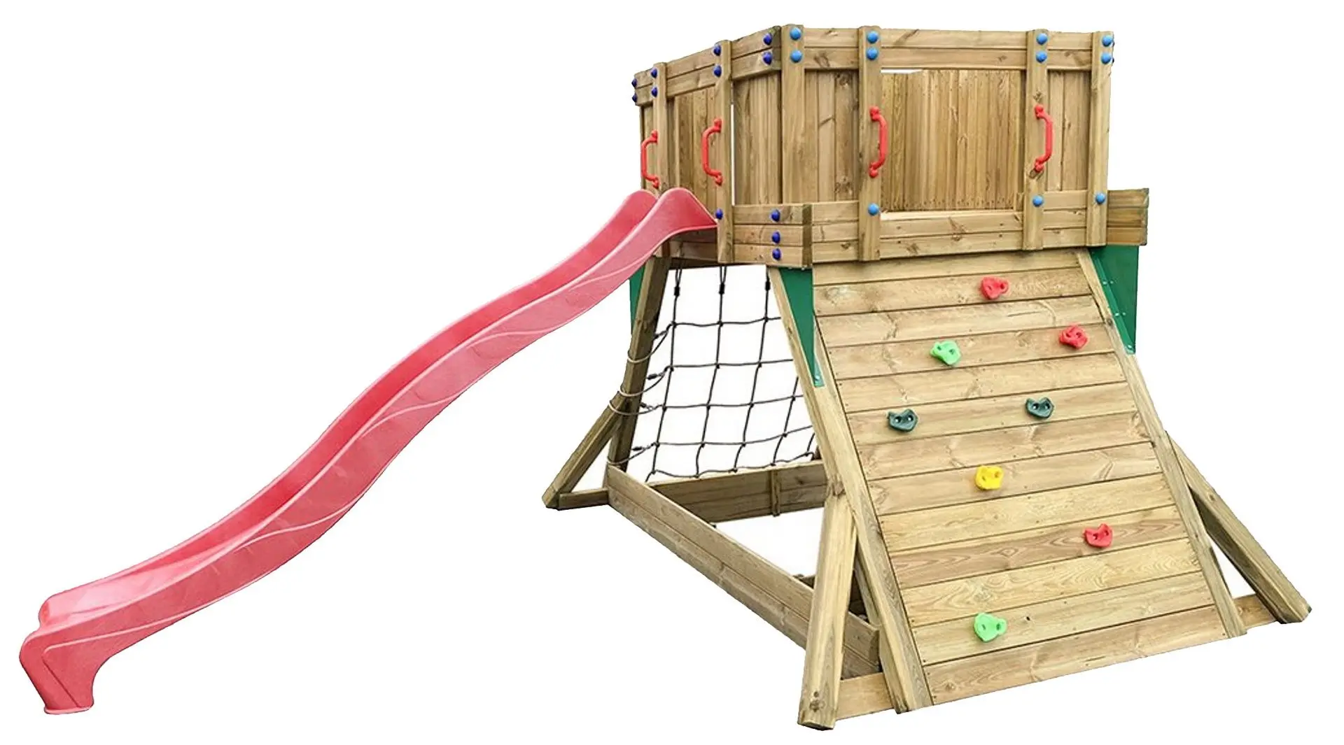 Детская горка 4iQ Hektor XXL (Wood/Red)