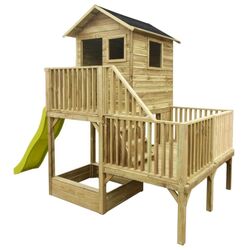 Complex de joaca 4iQ Hubert With long slide (Wood)