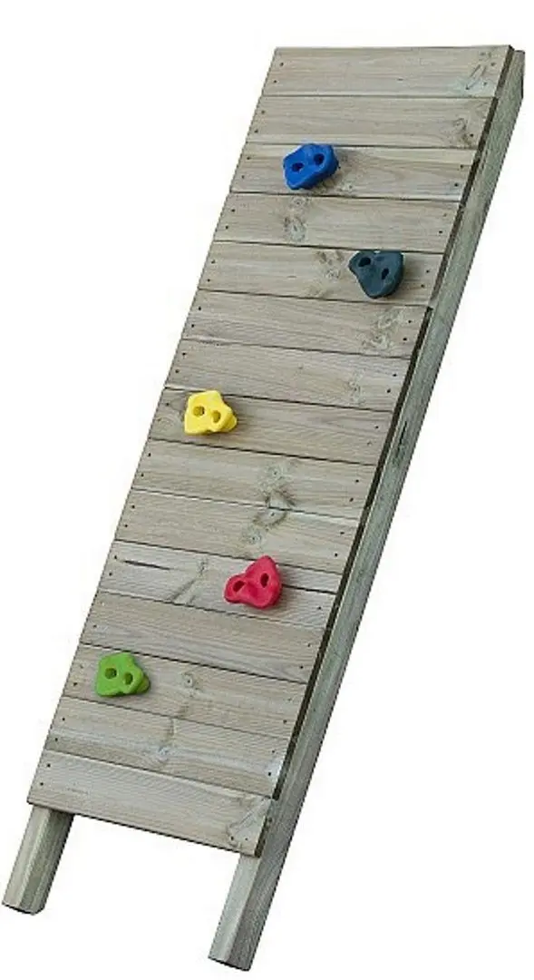 Complex pentru joaca 4iQ Hubert With short slide and climbing wall (Wood)