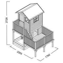 Complex de joaca 4iQ Hubert With short slide (Wood) Thumb