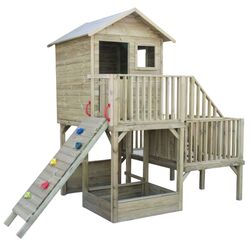 Complex de joaca 4iQ Hubert With wall (Wood)