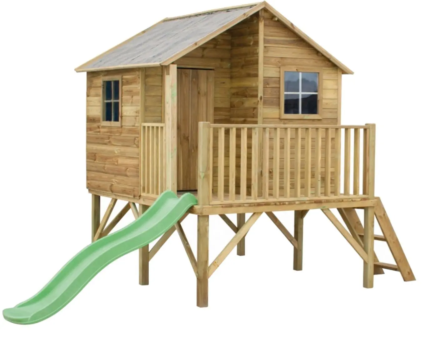 Complex de joaca 4iQ Jerzyk With slide (Wood)