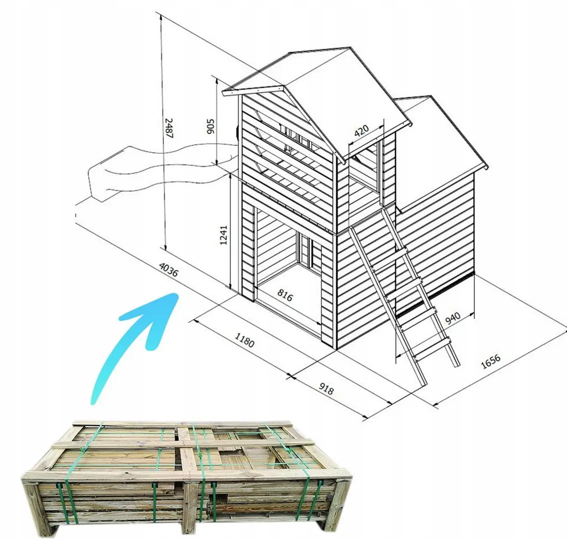 Complex pentru joaca 4iQ Robert Dom000096 (Wood)