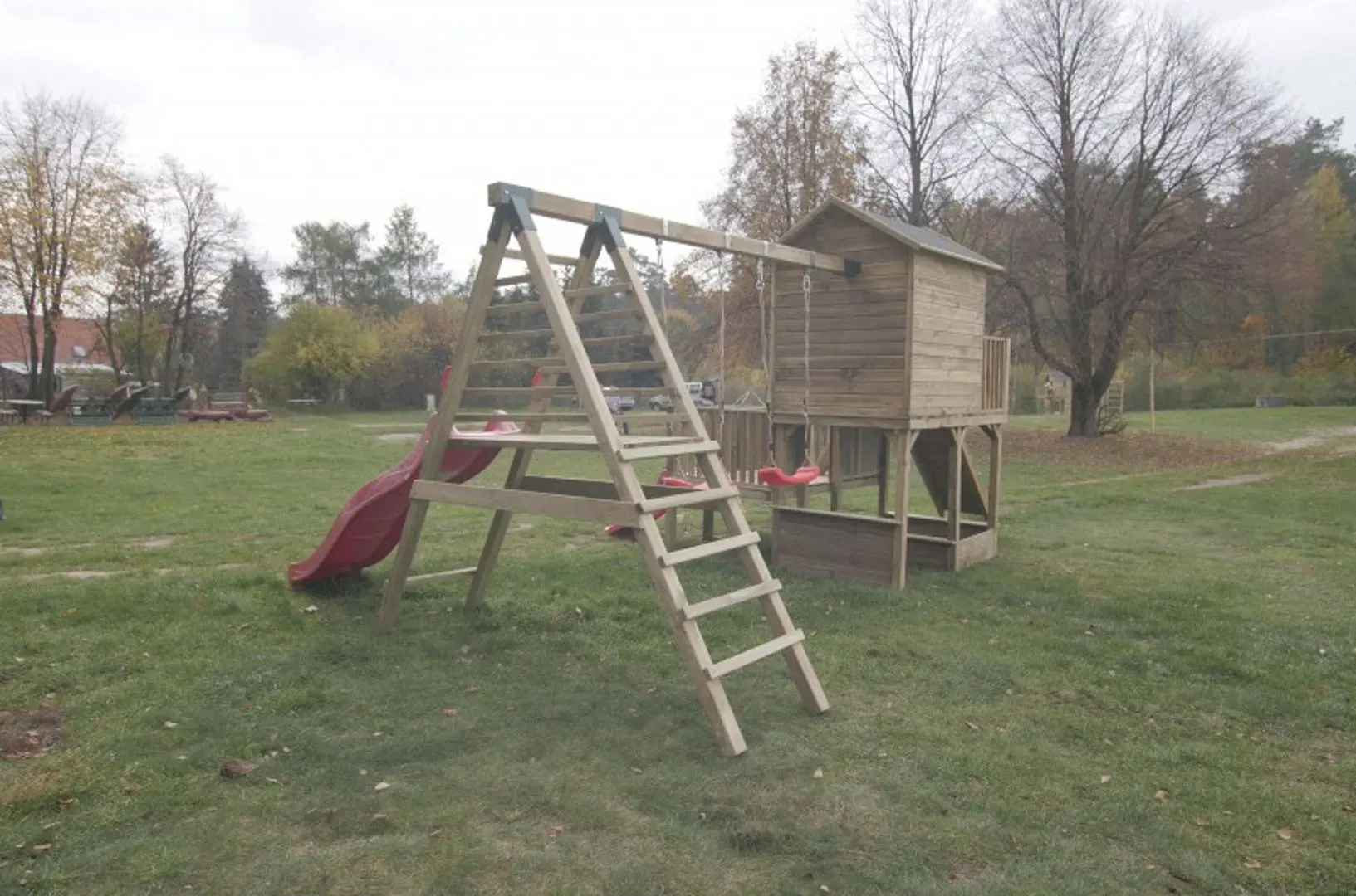 Modul complex de joaca 4iQ Hektor PLA000048 (Wood/Red)