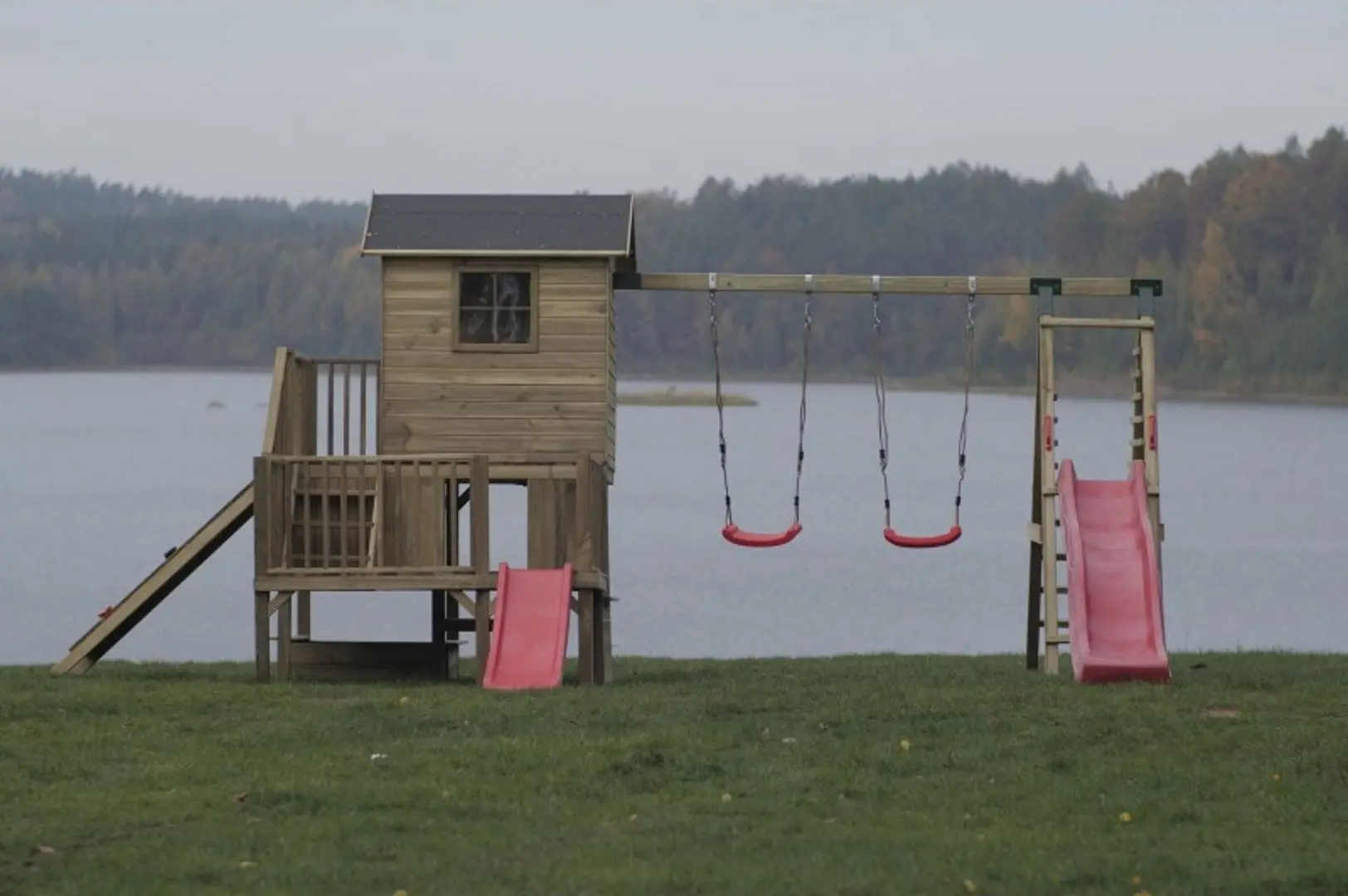 Modul complex de joaca 4iQ Hektor PLA000048 (Wood/Red)