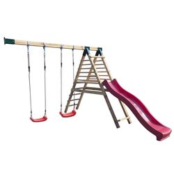 Modul complex de joaca 4iQ Hektor PLA000048 (Wood/Red)