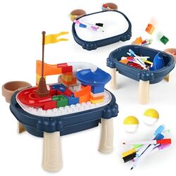 Masuta de joaca 2in1 AliBibi IFH600049 (Blue/Beige) Thumb