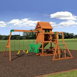 Complex de joaca pentru copii 7in1 Backyard Discovery B0040014 (Wood) Thumb