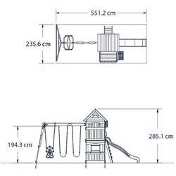 Complex de joacă pentru copii Backyard Discovery Atlantic Play Tower Thumb