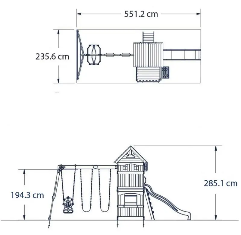 Complex de joacă pentru copii Backyard Discovery Atlantic Play Tower