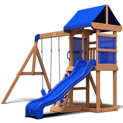 Complex de joaca pentru copii Backyard Discovery B2001060 (Blue/Wood)