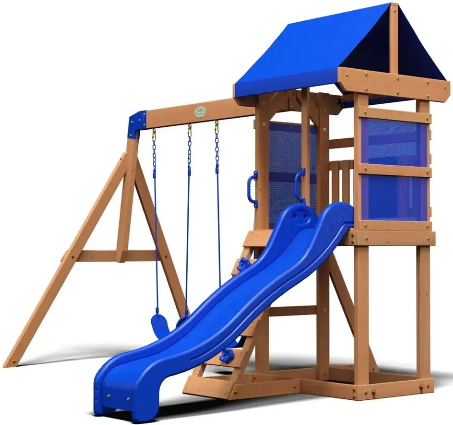 Complex de joaca pentru copii Backyard Discovery B2001060 (Blue/Wood)