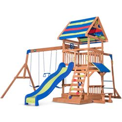 Complex de joaca pentru copii Backyard Discovery Northbrook (Wood)
