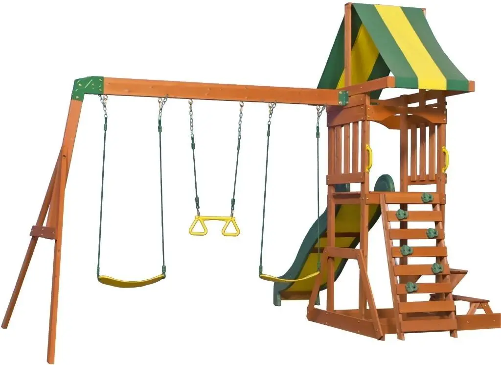 Complex de joaca Backyard Discovery Sunnydale B1808010 (Green/Yellow)