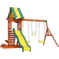 Complex de joaca Backyard Discovery Sunnydale B1808010 (Green/Yellow)