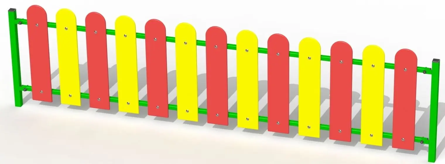 Gard decorativ Copfer PTP 1027 (Red/Yellow)