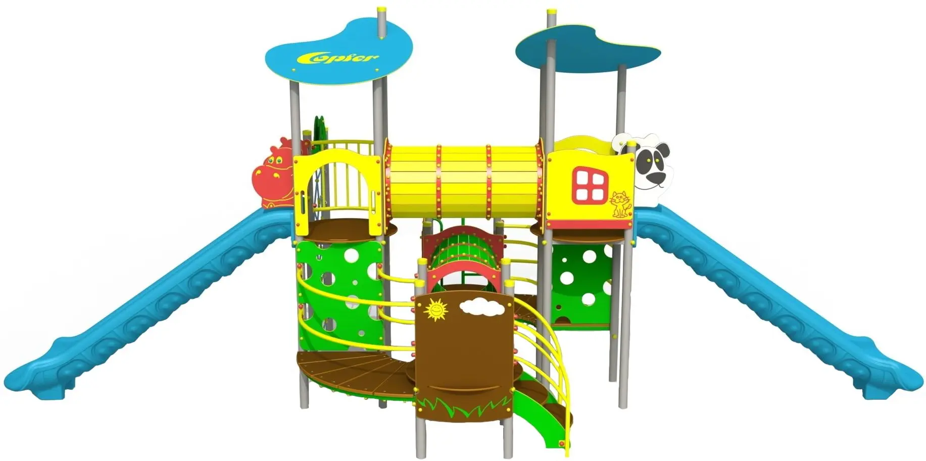 Complex de joaca pentru copii Copfer PTP 21-10-T2 (Multicolor)