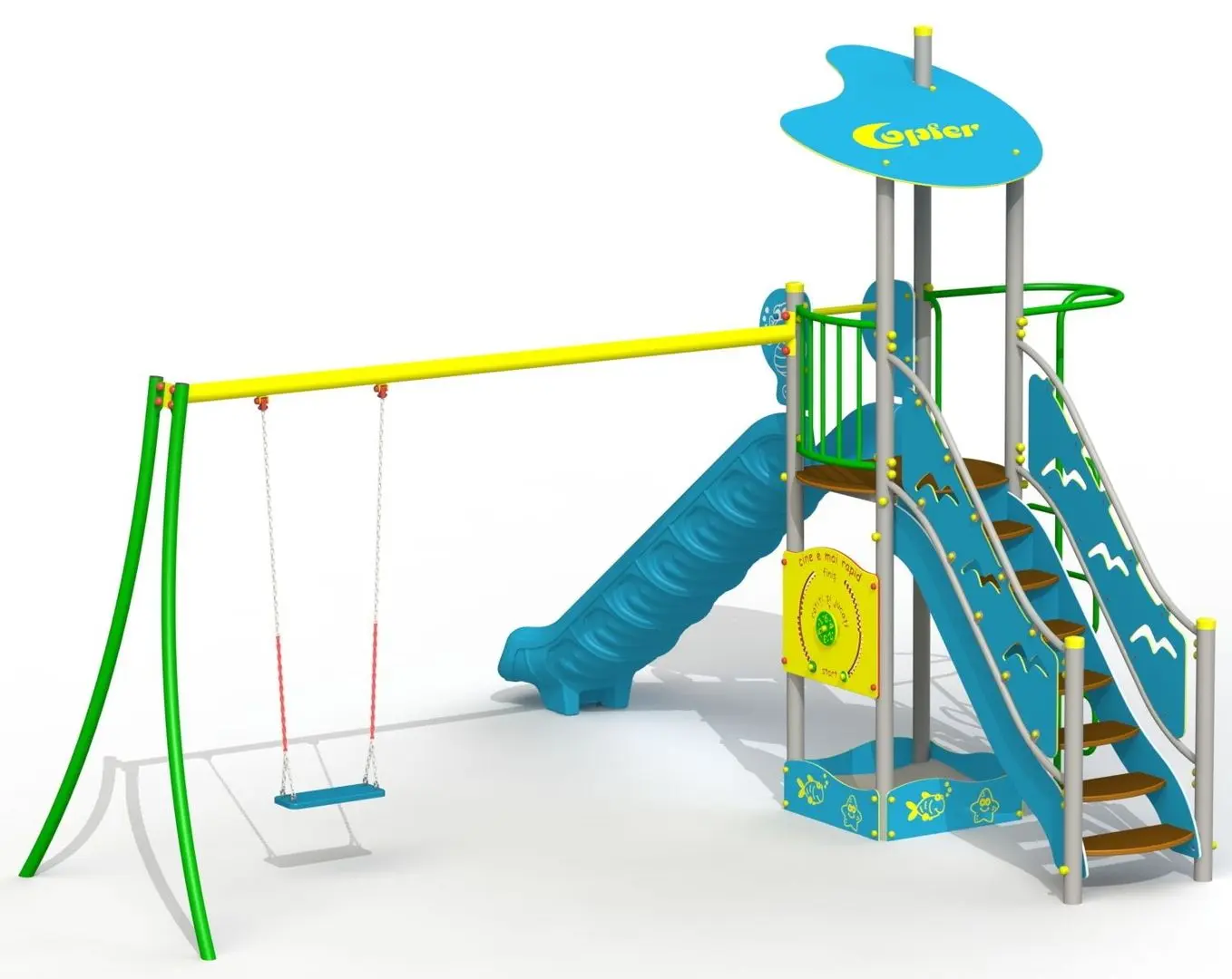Complex de joaca Copfer PTP 21-04-T3 (Multicolor)