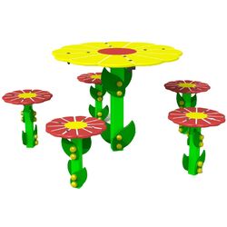 Стол со стульями Copfer Chamomile PTP 039 (Multicolor)