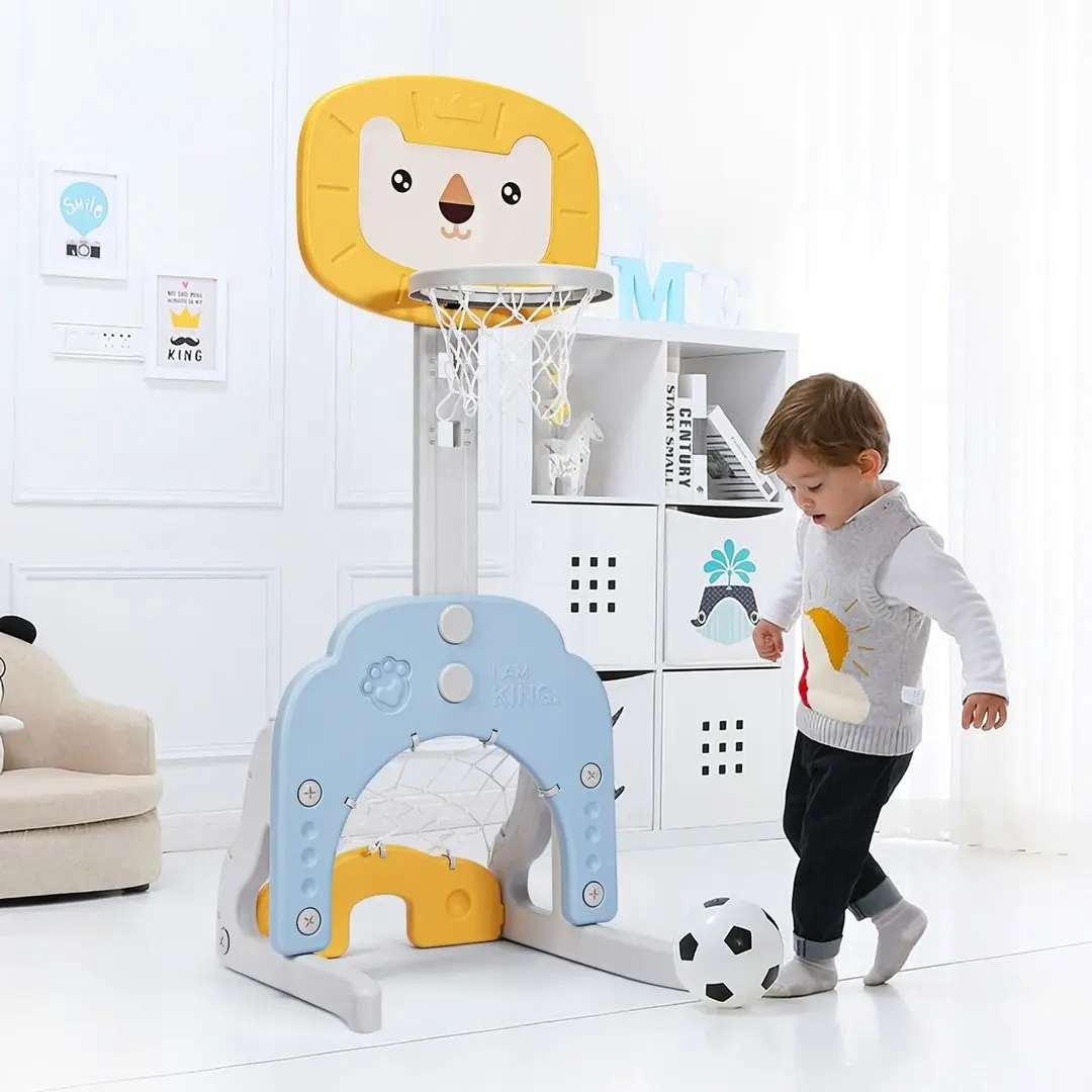 Set de baschet 3in1 Costway TY327812YE (Yellow/Blue/Gray)