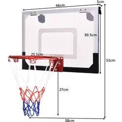 Set de baschet Costway SP35841 (White/Red/Blue) Thumb