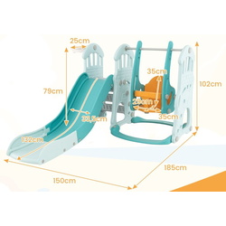 Complex de joaca 4in1 Costway TS10147BL (Blue) Thumb