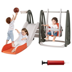 Complex de joaca 4in1 Costway TS10150OR (Grey/Orange) Thumb