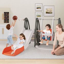 Complex de joaca 4in1 Costway TS10150OR (Grey/Orange) Thumb