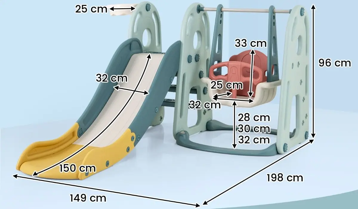 Игровой комплекс 4в1 Costway TS10151GN (Green)
