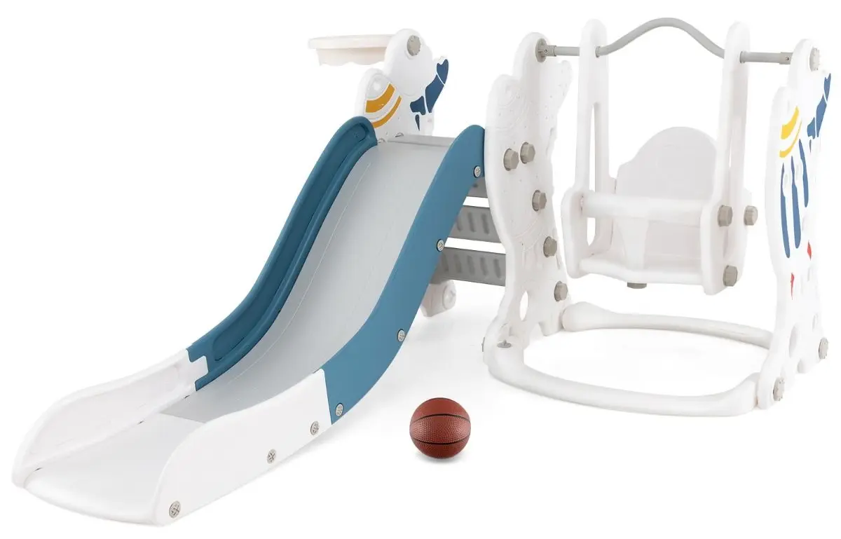 Complex de joaca 4in1 Costway TS10152BL (Blue/White)